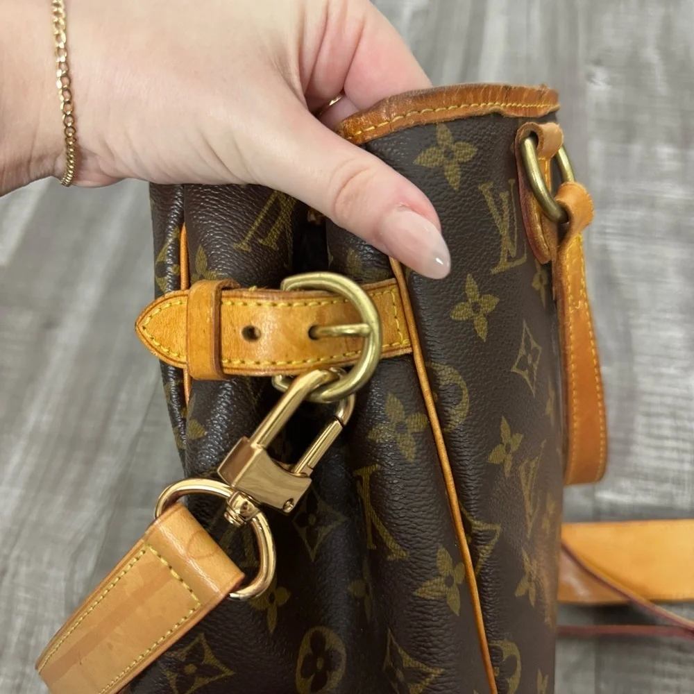 Louis Vuitton 2005 Batignolles Vertical Pm Brown Monogram Bag w/ Strap